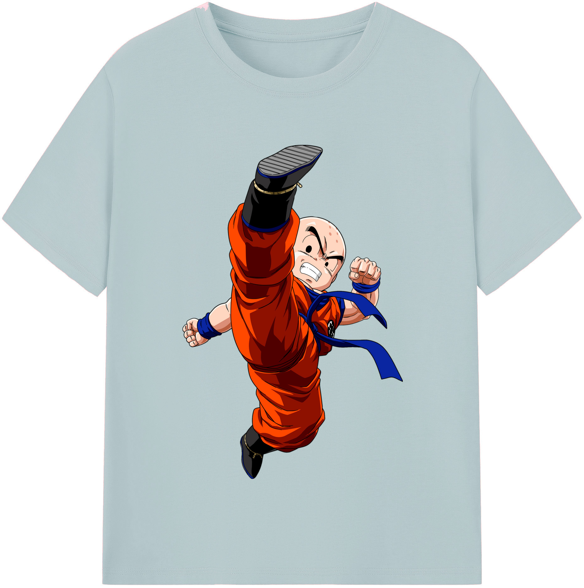 （画像用） ドラゴンボール クリリン DRAGON BALL krillin 綿100％半袖Tシャツ（フロントプリント）